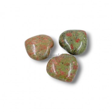 Green Unakite Puffy Hearts Crystal Hearts Online