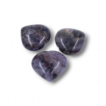 Amethyst Puffy Hearts Crystal Hearts Online