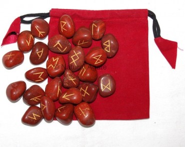 Red Jasper Rune Set