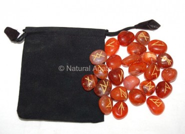 Carnelian Rune Set