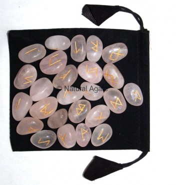 Rose Quartz Rune Set