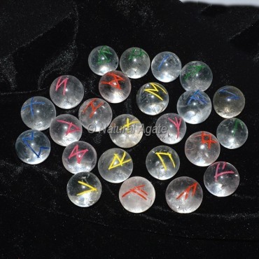 Crystal Quartz Rainbow Rune Set