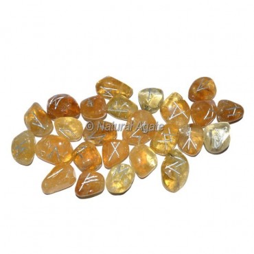 Citrine Rune Set