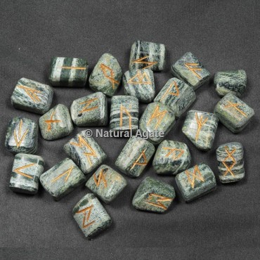 Green Zebra Jasper Rune Sets