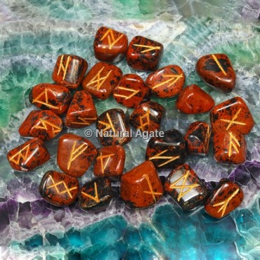 Mahagony Jasper Rune Sets