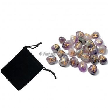 Amethyst Rune Set with Pocket