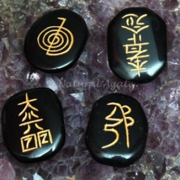 Usui Reiki Sets Black Agate