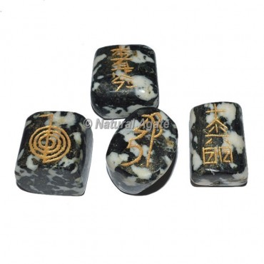 Zebra Tumble stone Reiki Set