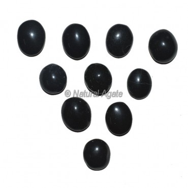 Black Agate Ring Cabochons