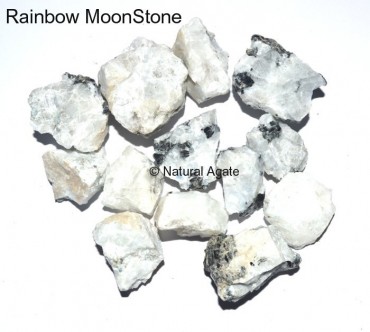 Rainbow Moon Stone Rough Tumbled