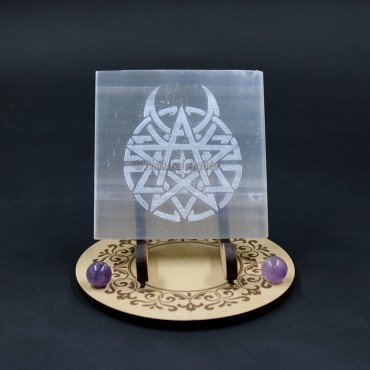 Customized Selenite Charging Plate to Cleanse Negative Energy