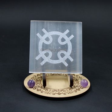 Personalized Natural Selenite Charging Plate
