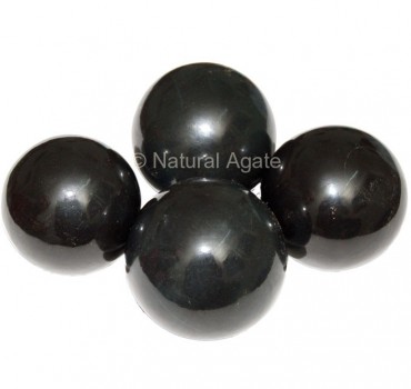 Black Agate Spheres