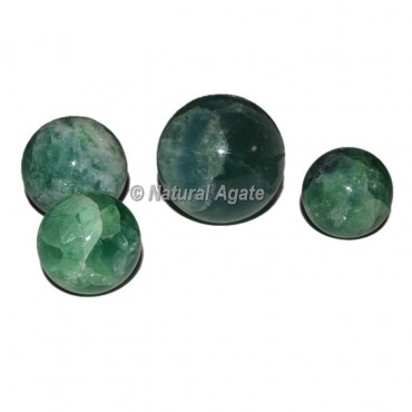 Green Fluorite Spheres