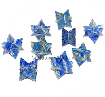 Lapis lazuli merkaba star