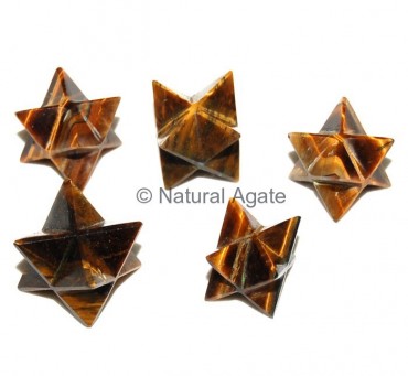 Tiger Eye Merkaba Star