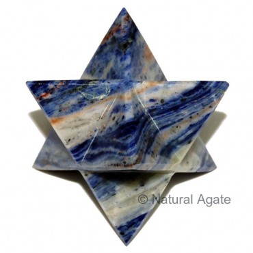 Sodalite Merkaba star 40-50 MM