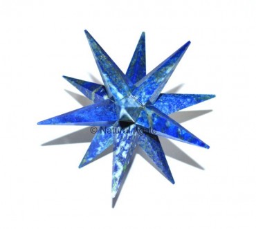 Lapis Lazuli 12 Point Star