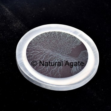 Personalised Selenite Coaster