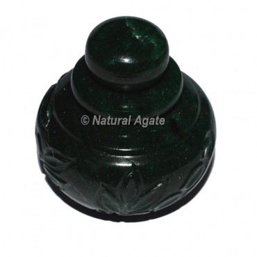 Green  Aventurine Insence Bottle