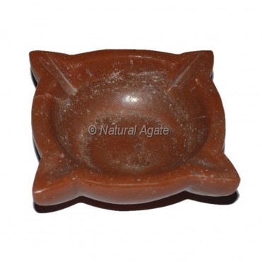 Red Jasper  Carved Gemstone Bowl