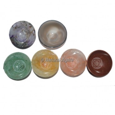 7 Chakra Symbol Bowl Set