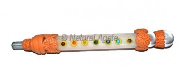 Rose Quartz Seven Chakra Tibetan Wand