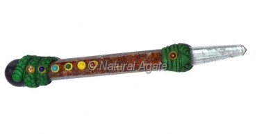 Carnelian Orgone Tibetan Wand