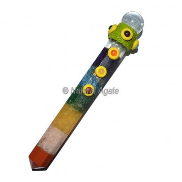 Seven Chakra Bonded Tibetan Wand