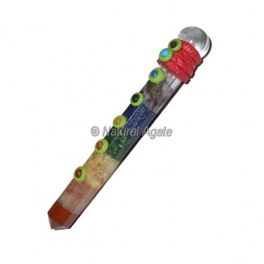 7 Chakra Bonded Tibetan Wand