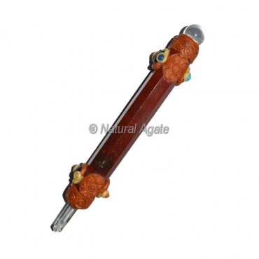 Red Jasper Tibetan Stick