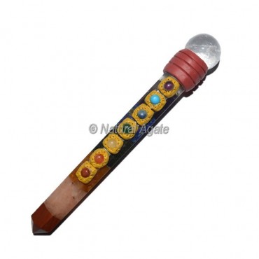 Chakra Bonded Stone Tibetan Stick