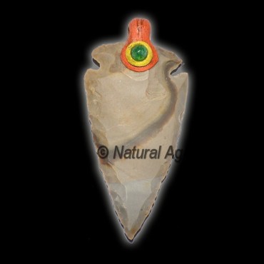 Tibetan Agate Arrowheads Pendants