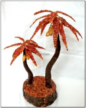 Carnelian Stone Palm Gemstone Tree