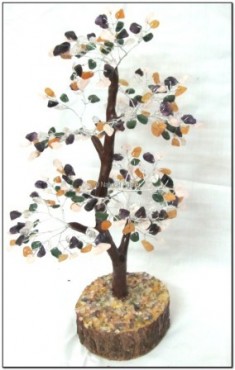 Amethyst, Crystal, Green, Yellow, Rose Gemsstone Tree