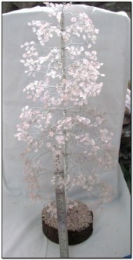 Rose Quartz - Crystal Quartz 1000 Pcs Gemstone Tree