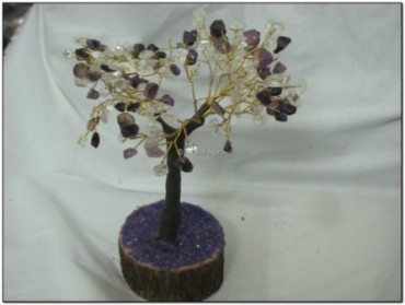 Amethyst-Crystal 160 Chips Gemstone Tree