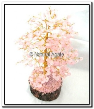 Rose Quartz Gemstone Tree 160 Chips