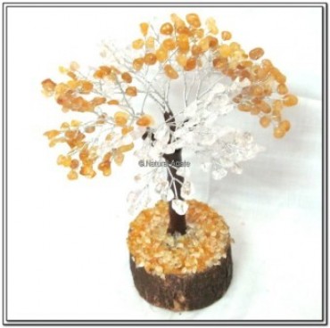 500 chips Golden and carnellian Gemstone Tree