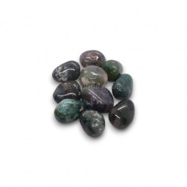 Moss Agate Tumbled Stone