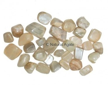 Moon Stone White Tumbled Stone