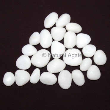 White Agate Tumbled Stone