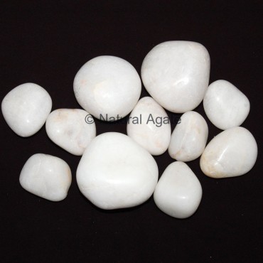 White Agate Pebbles Stone