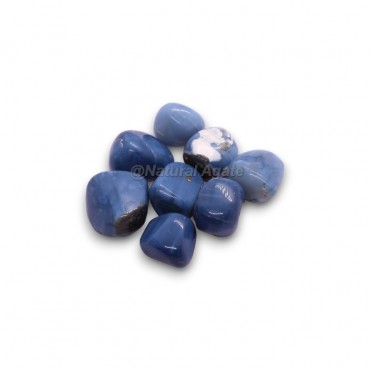 Blue Opal Tumbled Stones