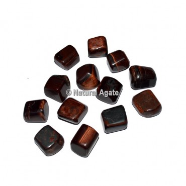 Red Tiger Eye Tumbled Stones