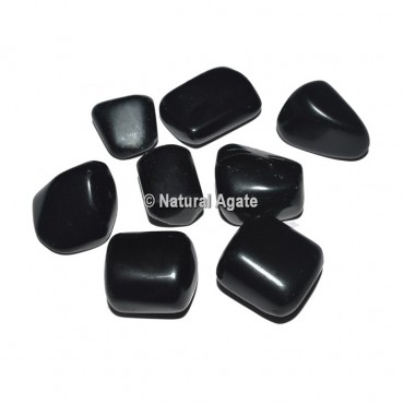 Black Obsidian Tumbled Stones