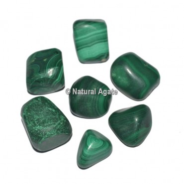 Original Malachite Tumbled Stones
