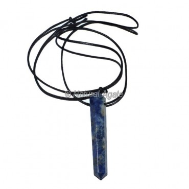 Sodalite Vogel Pendants With Leather Cord