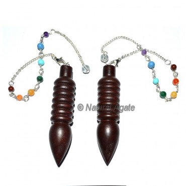 Rose Wood Isis Chakra Pendulums