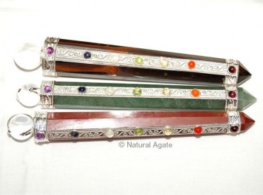 Mix Gemstone Chakra Wands